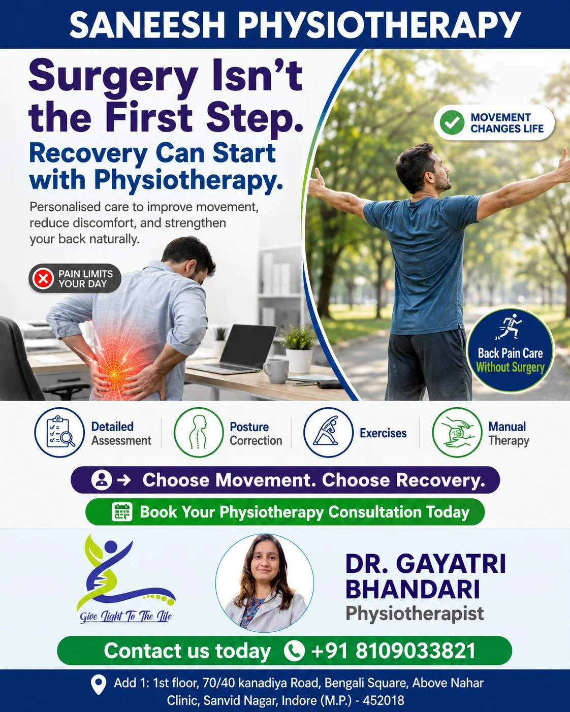 Back Pain Physiotherapy in Indore